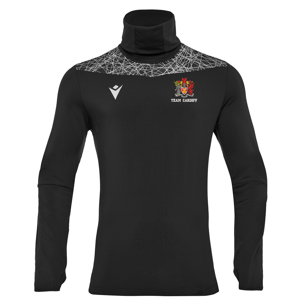 Cardiff University Karate - KOLYMA turtleneck top (Black/White)