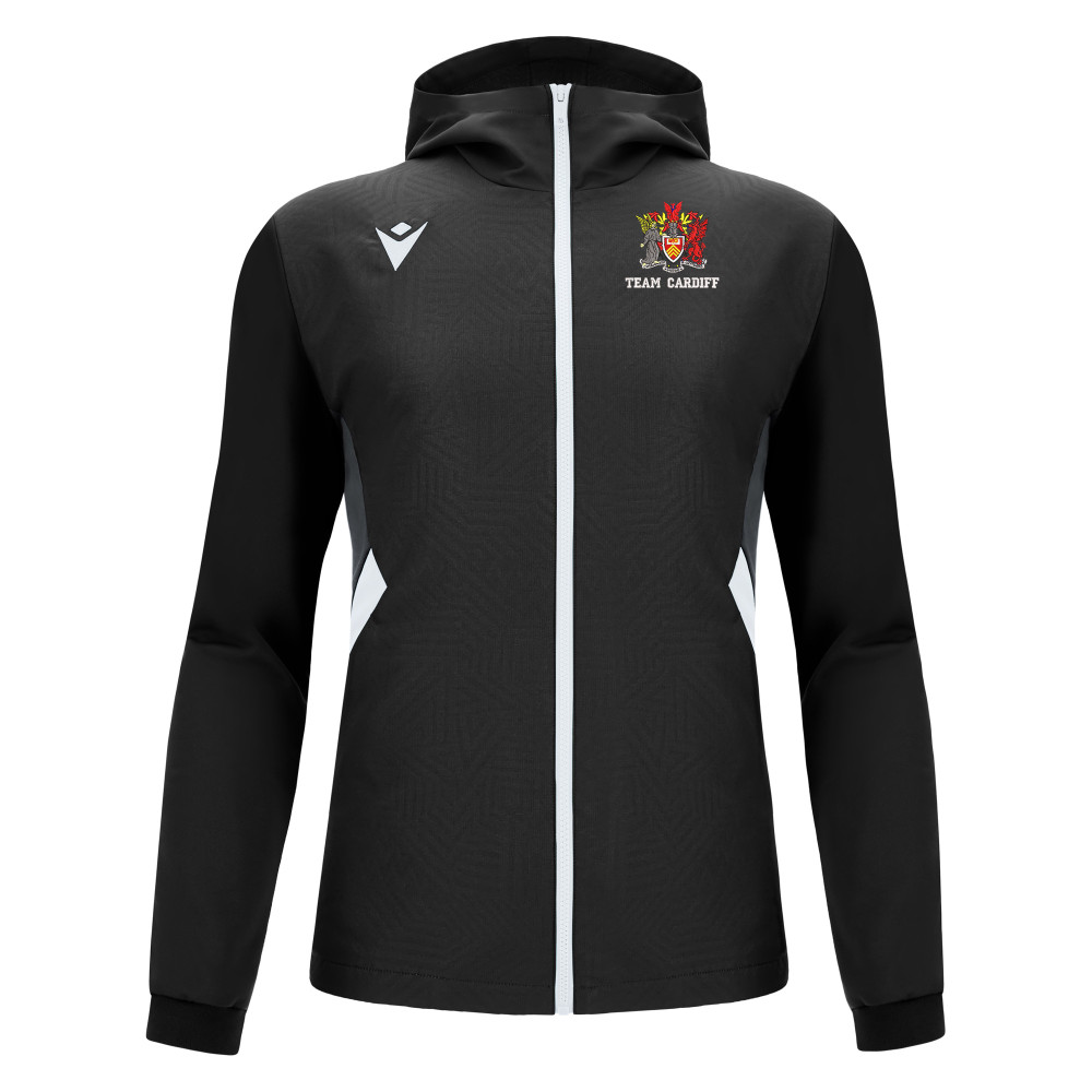 Cardiff University Karate - TIAMAT microfiber full zip hoody (Black/White)