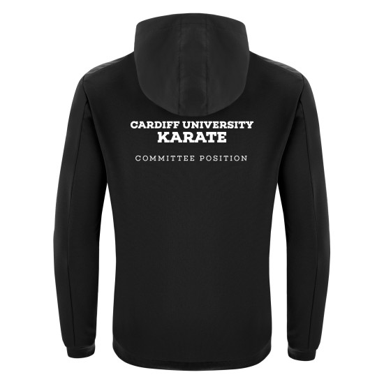 Cardiff University Karate - TIAMAT microfiber full zip hoody (Black/White)