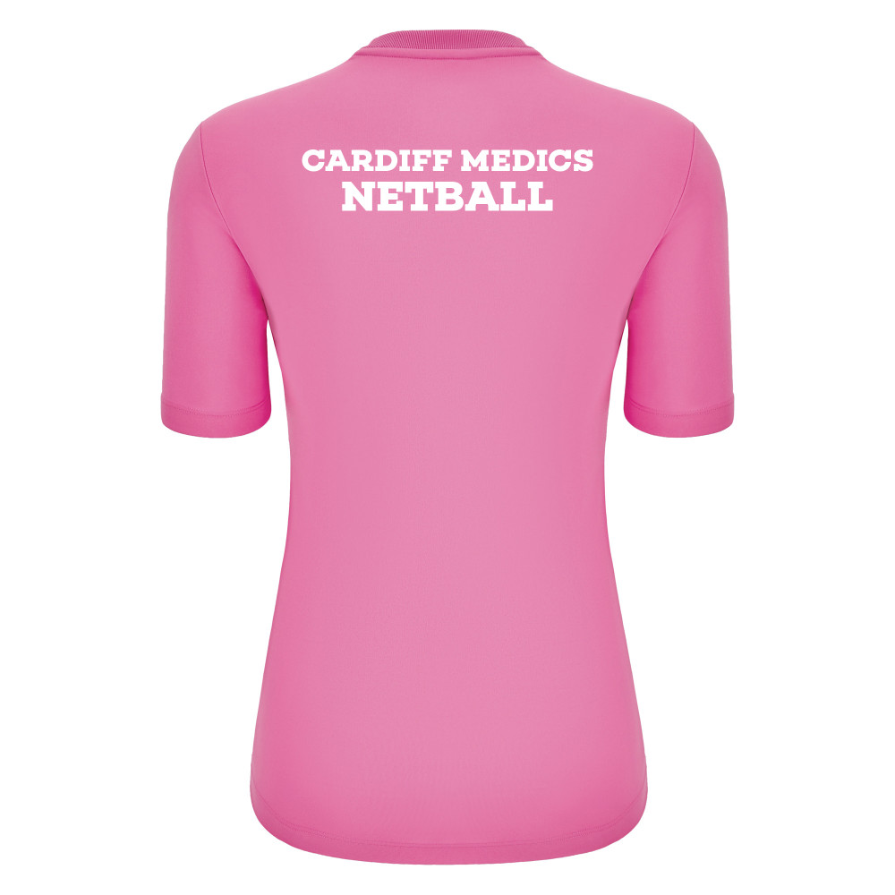 Cardiff University Medic Netball - ARIEL shirt (Pink)