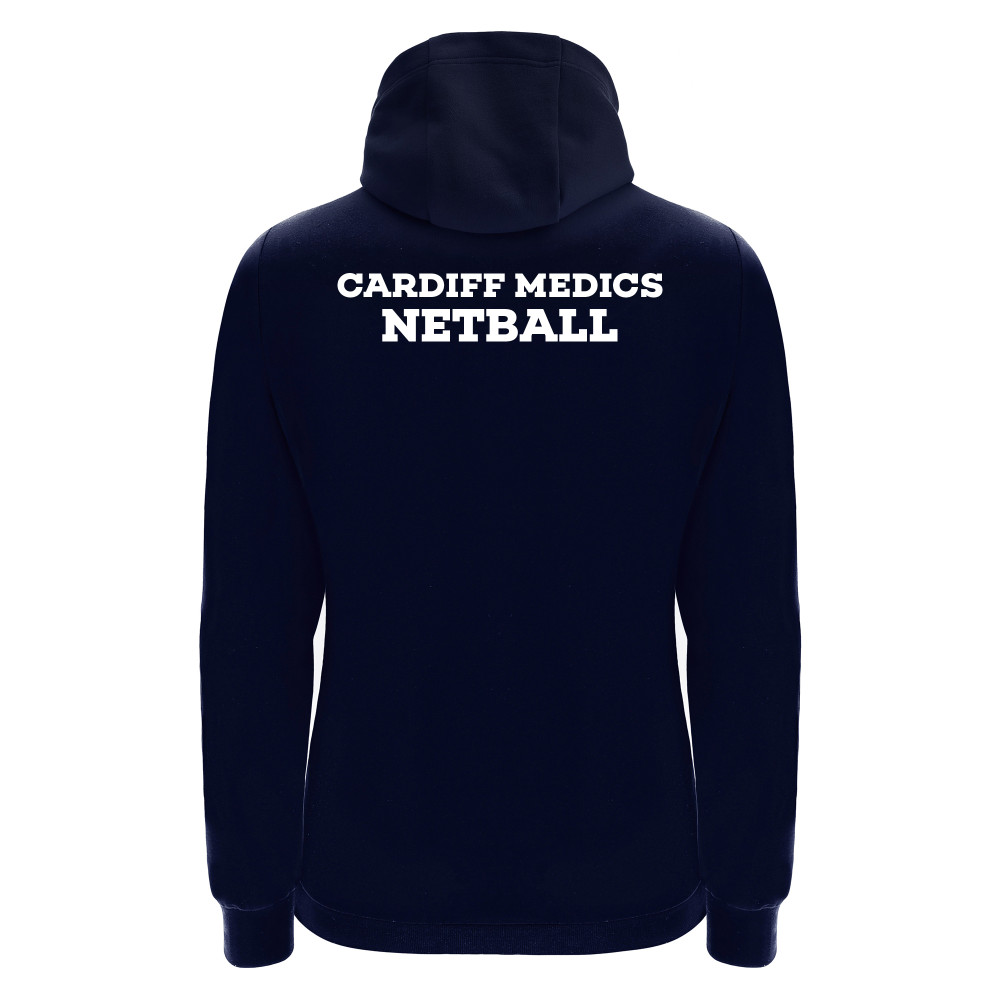 Cardiff University Medic Netball - DRUM full zip hoody (Navy)