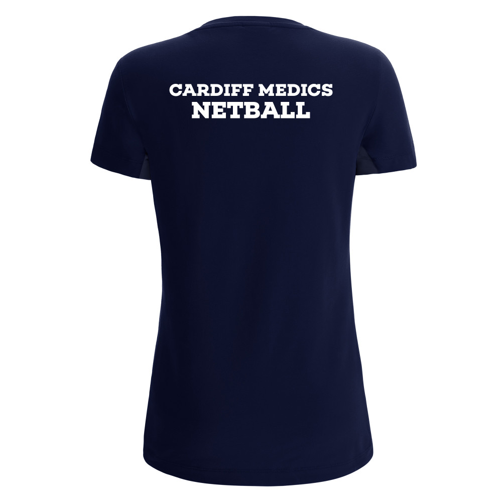 Cardiff University Medic Netball - LUTE T-shirt (Navy)