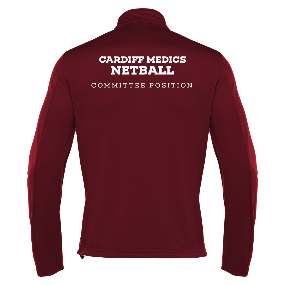 Cardiff University Medic Netball - NEMESIS full zip top (Maroon)