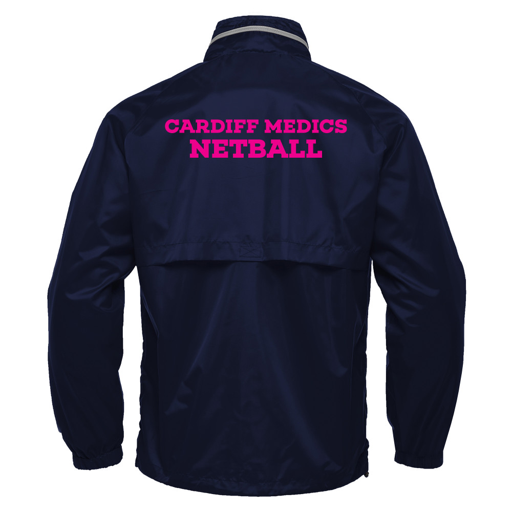 Cardiff University Medic Netball - PRAIA HERO full zip windbreaker (Navy)