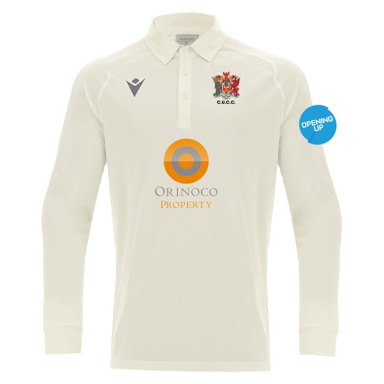 Mens Cricket - HUTTON shirt LONG SLEEVE (Off White) Mens Cricket - HUTTON shirt LONG SLEEVE (Off White)
