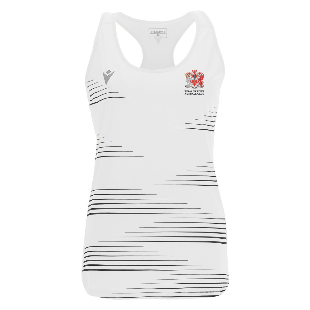Cardiff University Netball - DOLLY singlet (White)