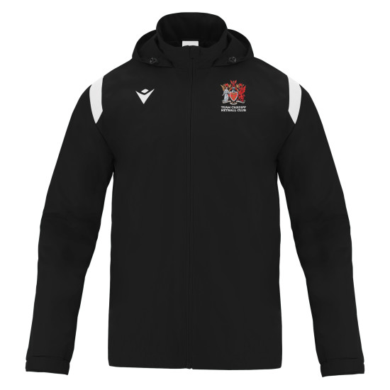 Cardiff University Netball - SARANSK full zip shower jacket (Black)