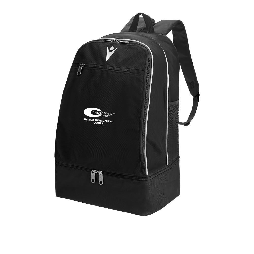Netball Development Centre - MAXI-ACADEMY EVO backpack w/semi-rigid bottom large (Black)