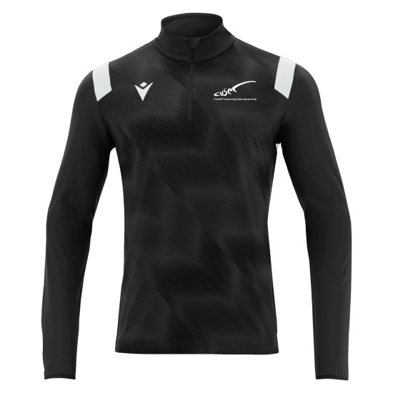 Cardiff University Sub Aqua - PURUS 1/4 zip top (Black/White)