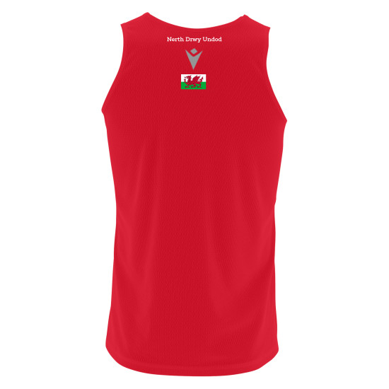 Cardiff University Touch Rugby - DORIAN singlet (Red/Black)