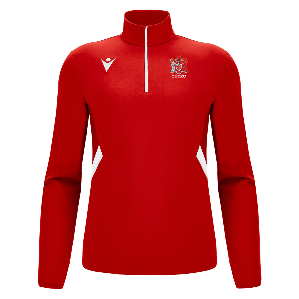 Cardiff University Touch Rugby - PIAVE 1/4 zip top (Red/White)