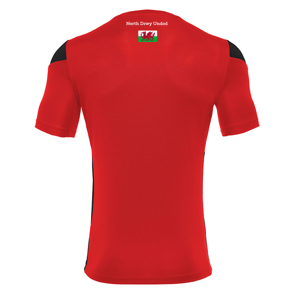 Cardiff University Touch Rugby - POLIS shirt (Red/Black)