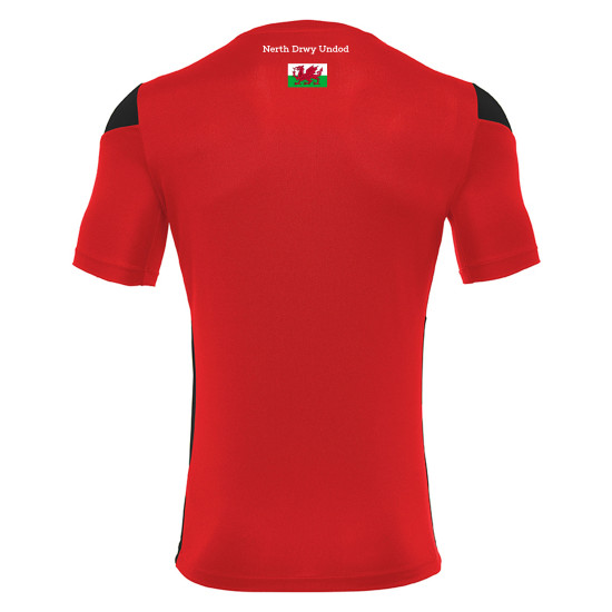 Cardiff University Touch Rugby - POLIS shirt (Red/Black)