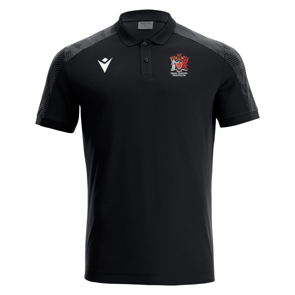 Cardiff University Triathlon - ROCK polo (Black)