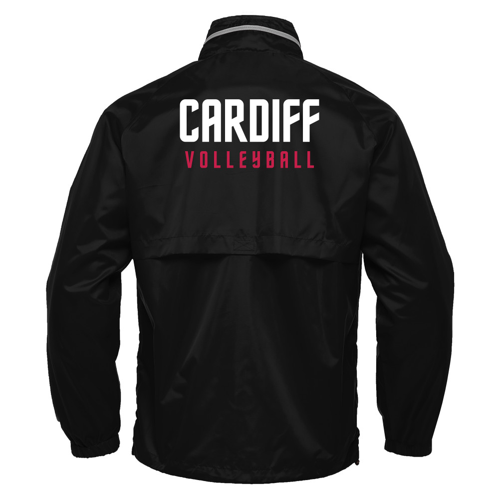 Cardiff University Volleyball - PRAIA HERO full zip windbreaker (Black)