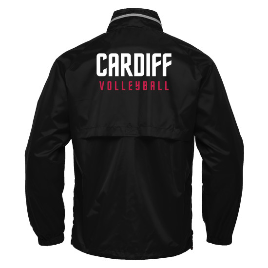 Cardiff University Volleyball - PRAIA HERO full zip windbreaker (Black)