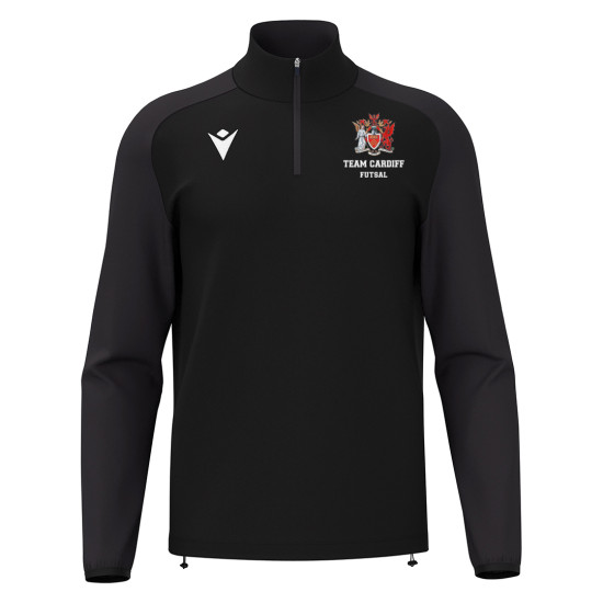 Cardiff University Futsal -  ISEN 1/4 zip top (Black)