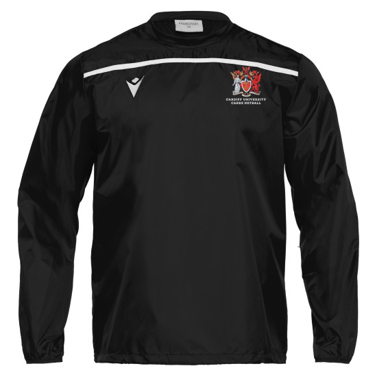 Cardiff University IMG Carbs Netball - CHICAGO windbreaker  (Black)