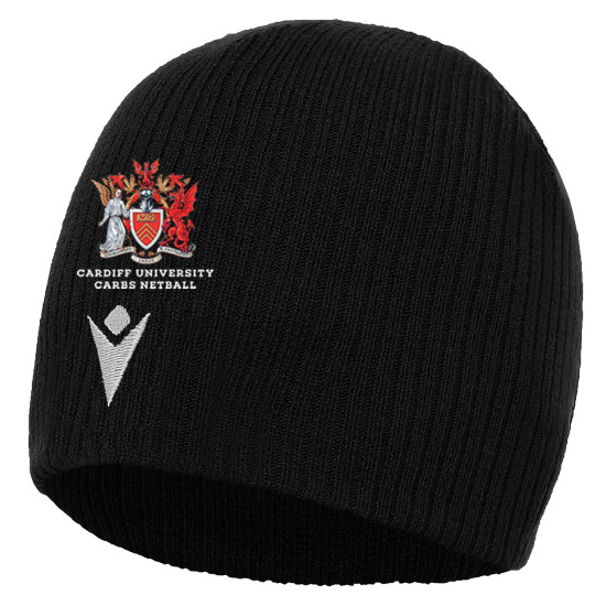 Cardiff University IMG Carbs Netball - METEL bonnet (Black)