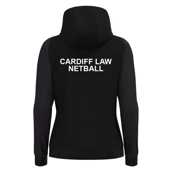 Cardiff University Law Netball - ATLAS full zip hoody (Black)