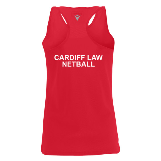 Cardiff University Law Netball - DOLLY singlet (Red)