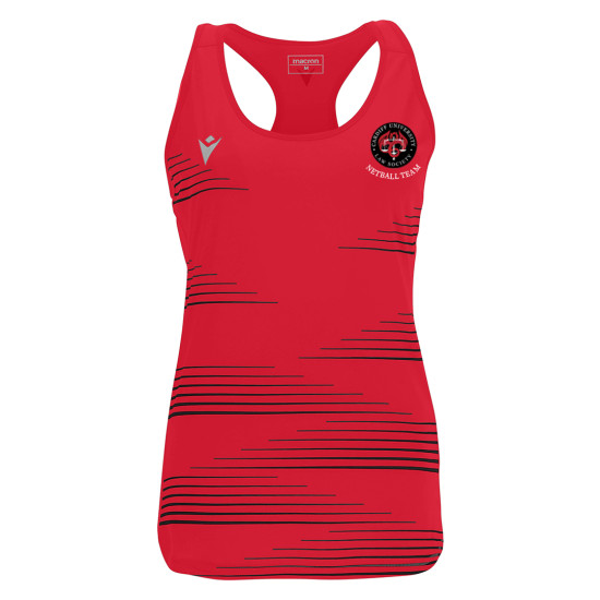Cardiff University Law Netball - DOLLY singlet (Red)