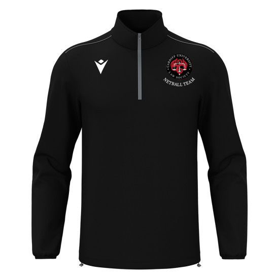 Cardiff University Law Netball - HAVEL 1/4 zip top (Black)