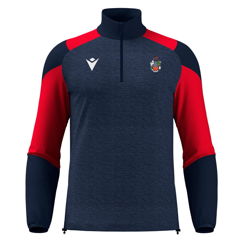 Cardiff University Medics Mens Hockey - CUZCO 1/4 zip top (Navy/Red)