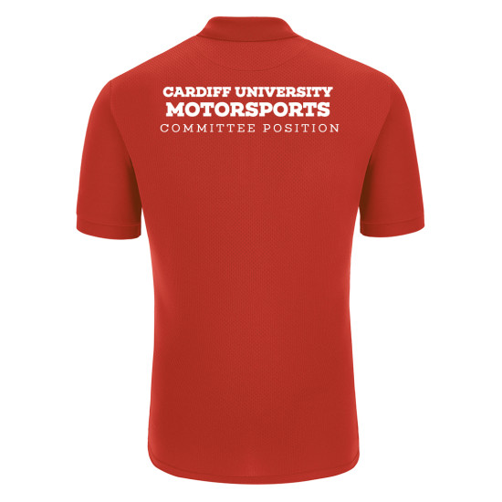 Cardiff University Motorsports - RAP polo (Red)