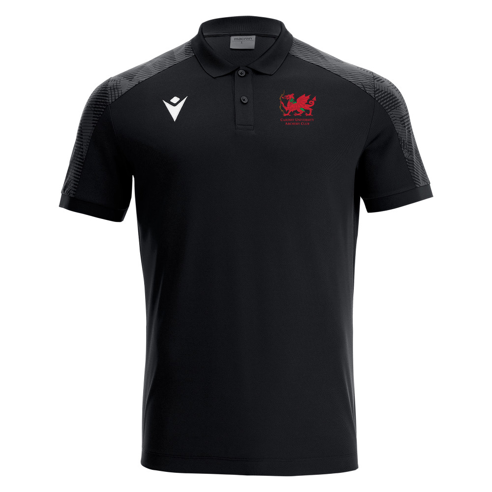 Cardiff University Archery - ROCK polo (Black)