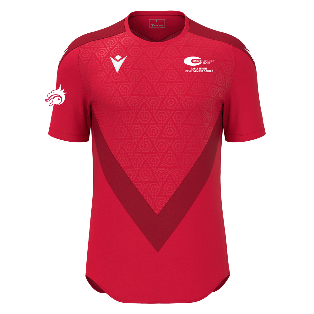 Cardiff University Teble Tennis Development Centre - WISP shirt (Red)