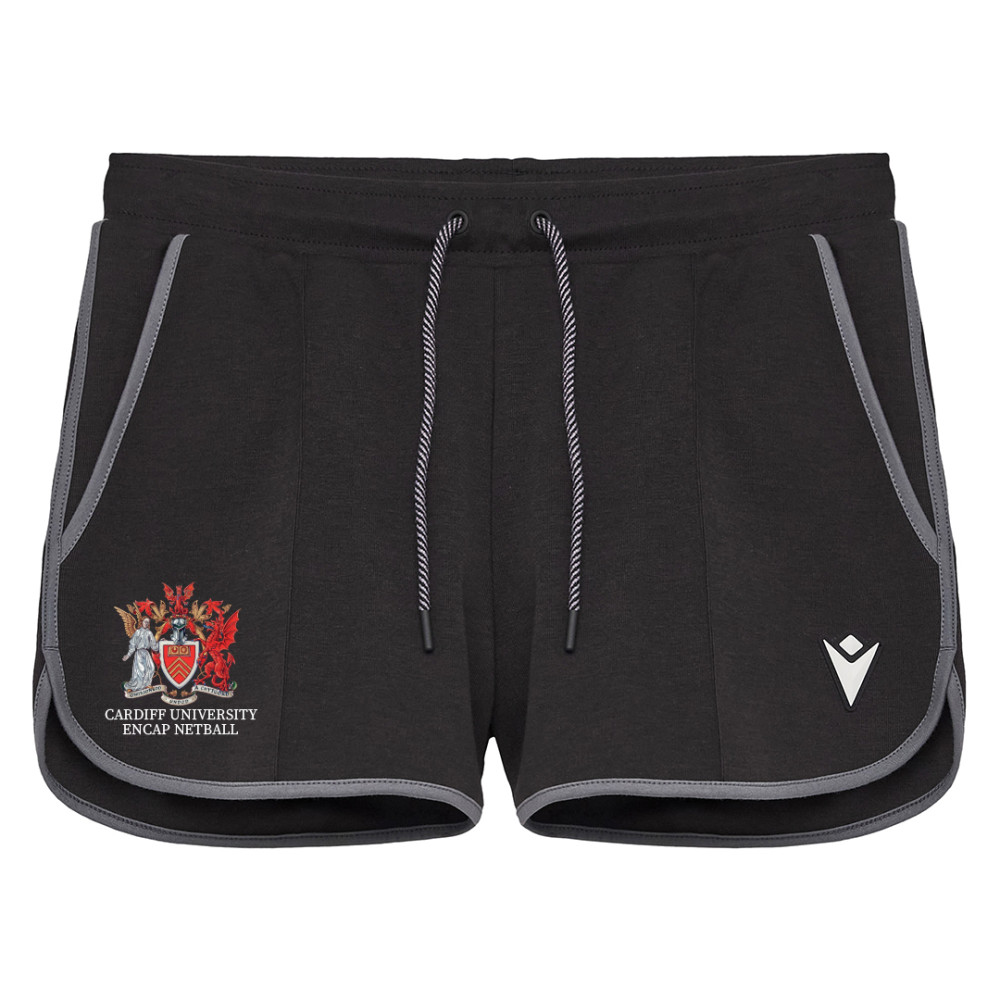 Cardiff University Encap Netball - ALGHERO shorts (Black)