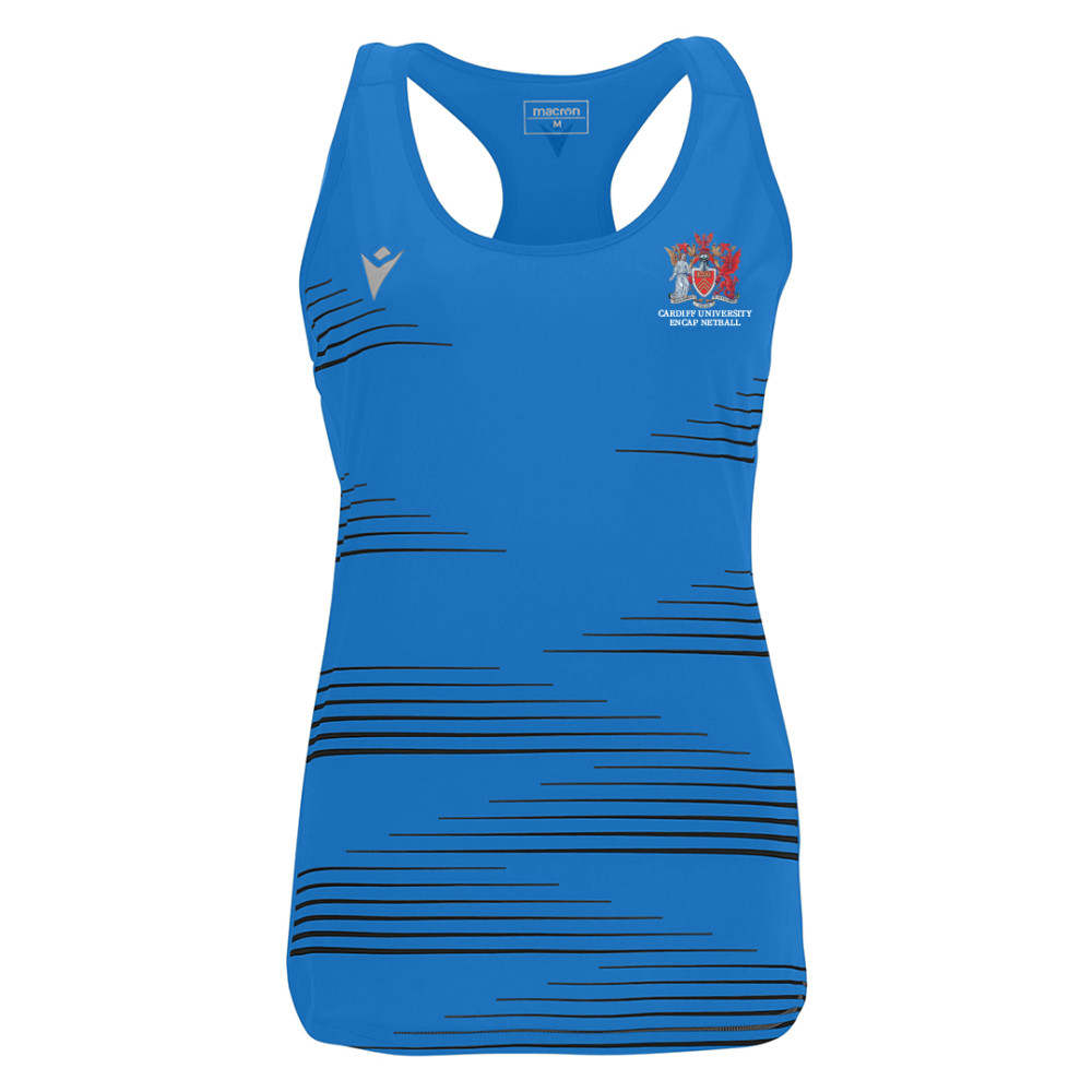 Cardiff University Encap Netball - DOLLY singlet (Royal Blue)