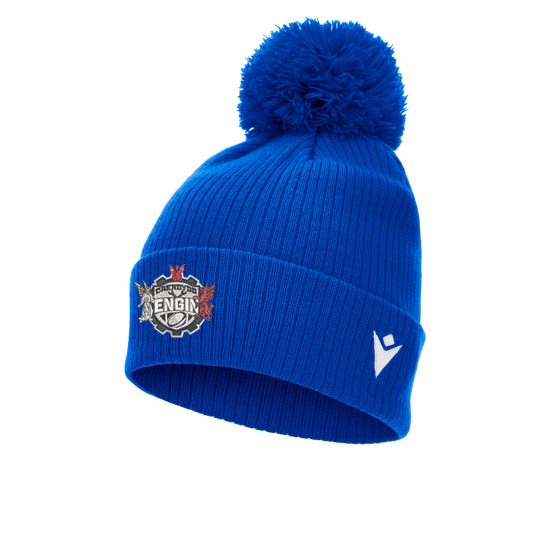 Cardiff University Engineering Rugby - SNOW ponpom bonnet (Royal Blue)