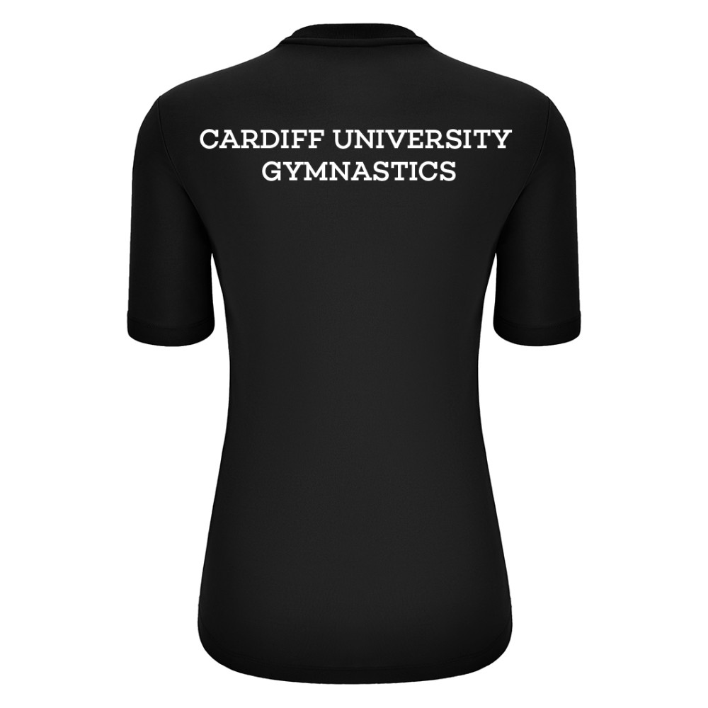 Cardiff University Gymnastics - ARIEL shirt (Black)