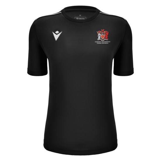 Cardiff University IMG Carbs Netball - ARIEL shirt (Black)