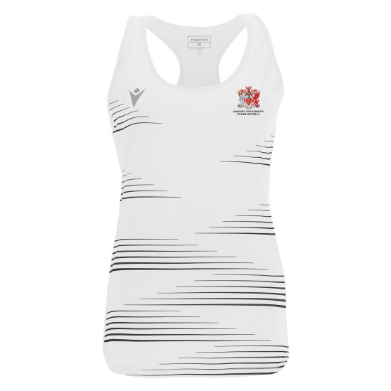 Cardiff University IMG Carbs Netball - DOLLY singlet (White)