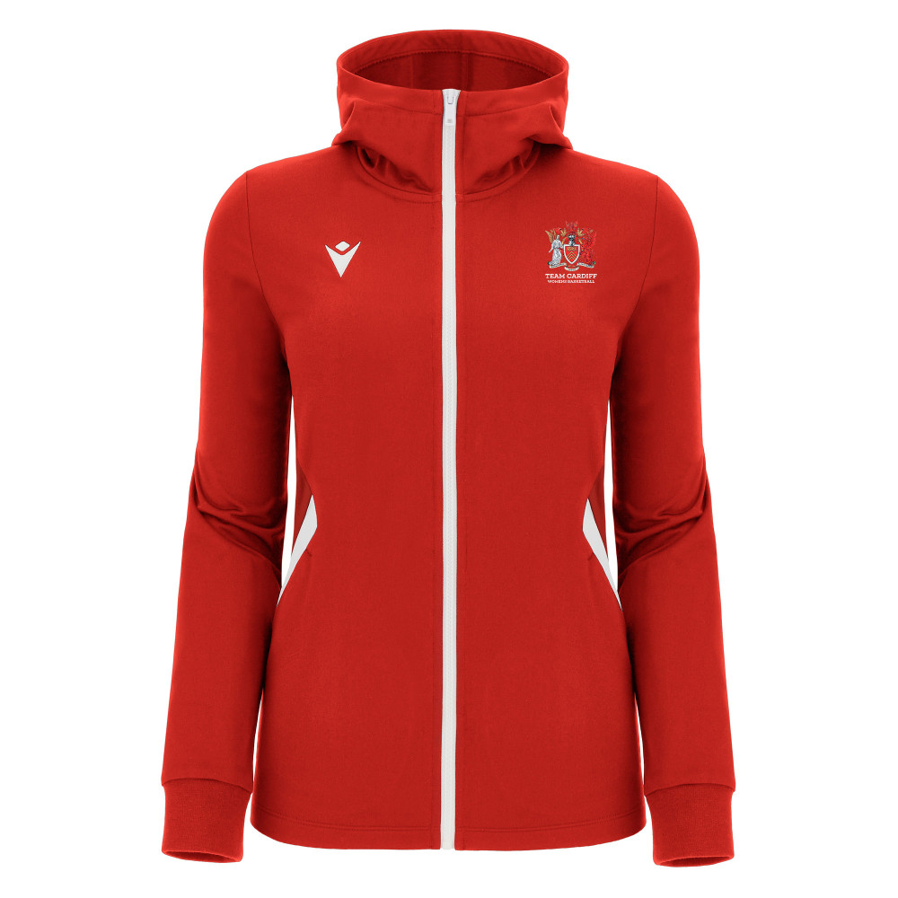 Cardiff University Womens Basketball - BASTET full zip hoody (Red)