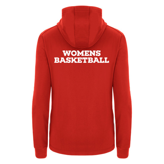 Cardiff University Womens Basketball - BASTET full zip hoody (Red)