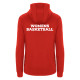 Cardiff University Womens Basketball - BASTET full zip hoody (Red)