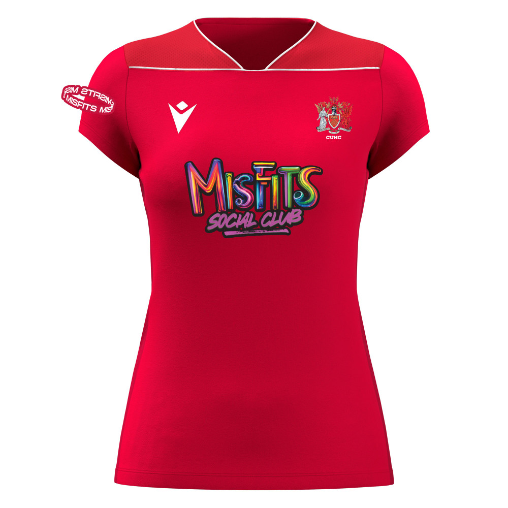 Cardiff University Ladies Hockey - HOME ZINC shirt (Red)