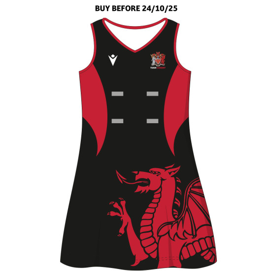 Cardiff University Netball Club - NETBALL DRESS - CUT OFF TO BUY DRESS 24/10/25