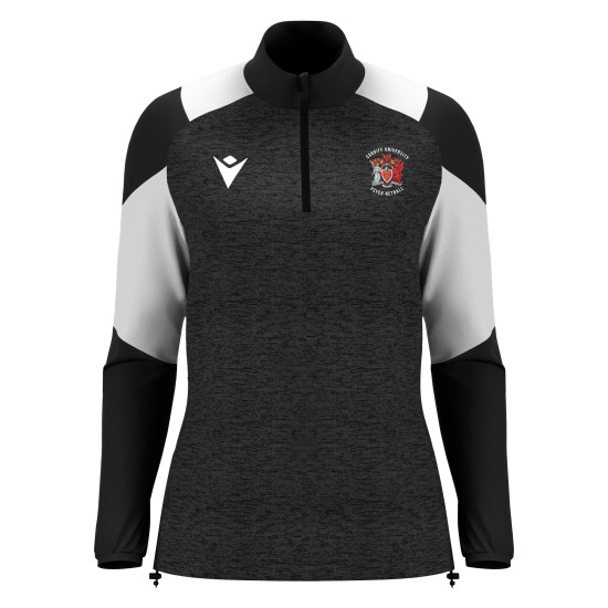 Cardiff University Psychology Netball - CHANTICO 1/4 zip top (Black)