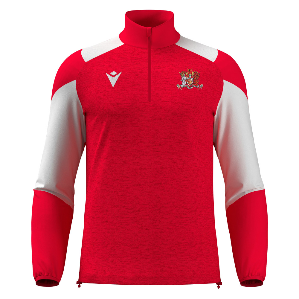 Cardiff University Squash - CUZCO 1/4 zip top (Red/White)