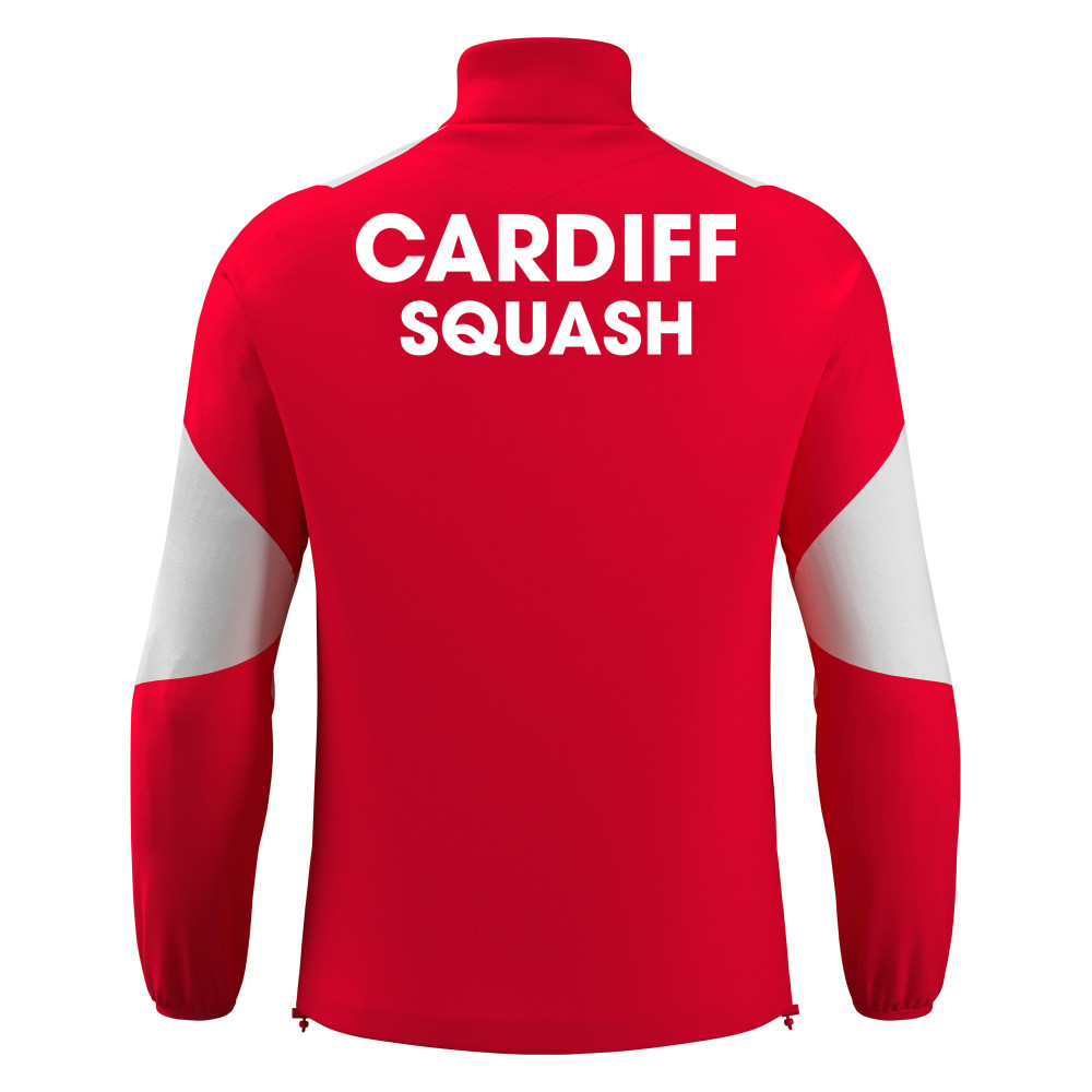 Cardiff University Squash - CUZCO 1/4 zip top (Red/White)
