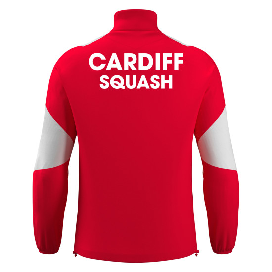 Cardiff University Squash - CUZCO 1/4 zip top (Red/White)