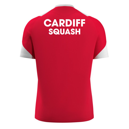 Cardiff University Squash - GOLEM shirt (Red/White)