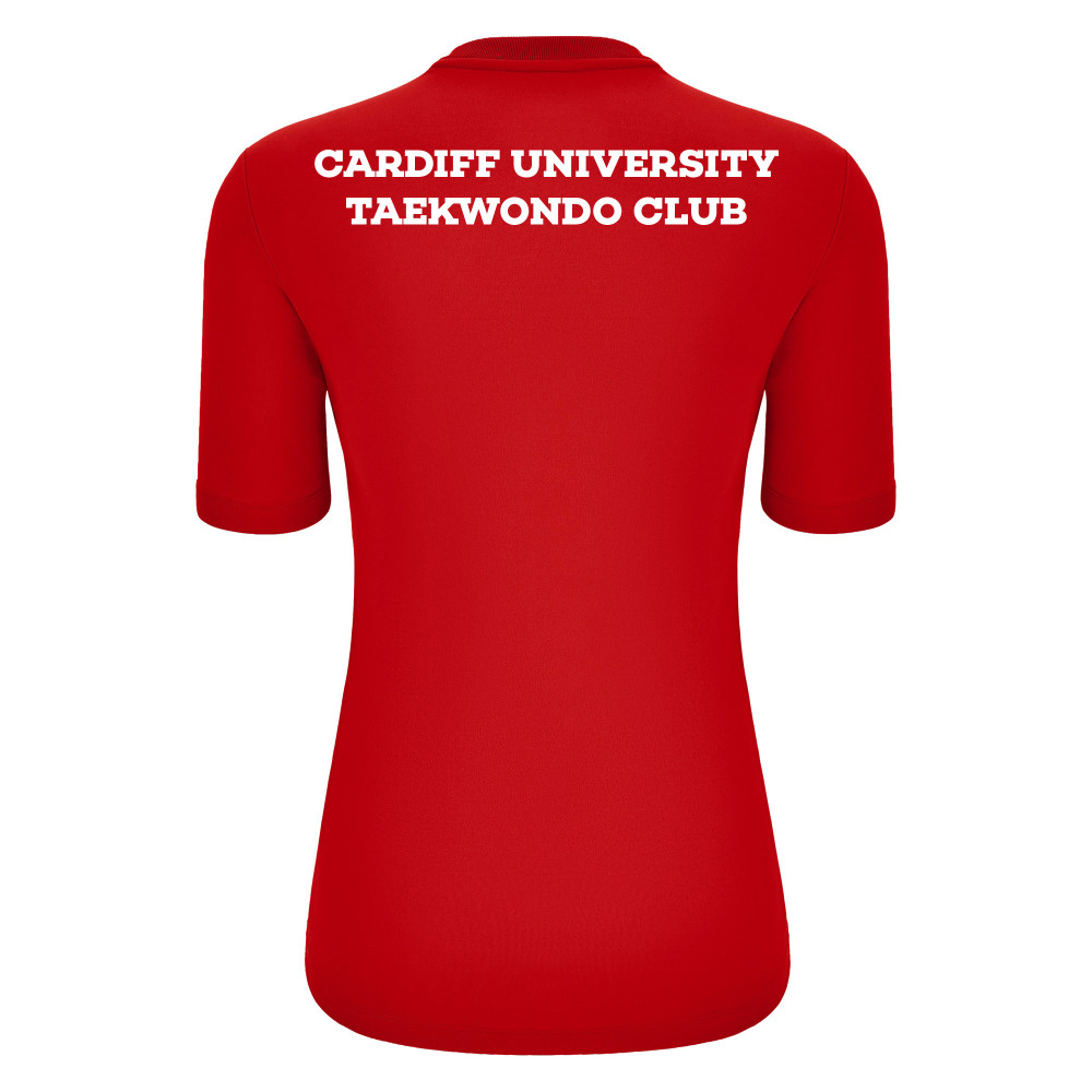 Cardiff University Taekwondo Club - ARIEL shirt (Red)