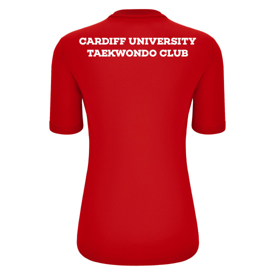 Cardiff University Taekwondo Club - ARIEL shirt (Red)