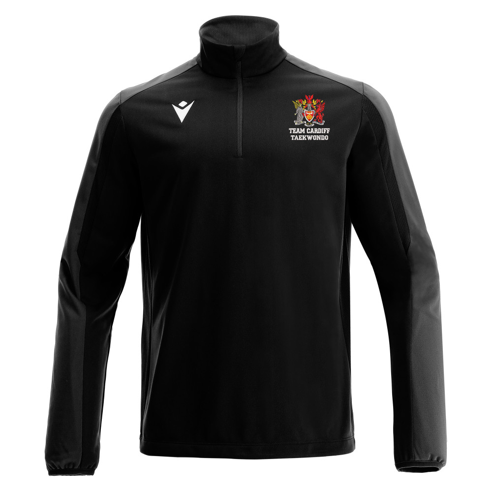 Cardiff University Taekwondo Club - ARNO 1/4 zip top (Black)